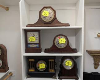 A few of over 50 clocks