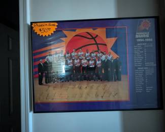 Autographed picture of the Phoenix Suns