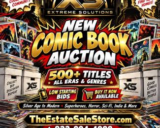 Extreme Comic Book Auction Poster