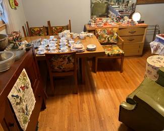 Dining table, dressers, china pic 2
