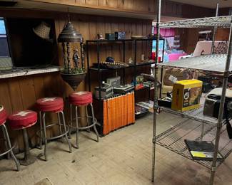 Oil lamp, grain belt stools