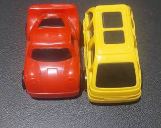 McDonald's Happy Meal Toy Cars - Red Sports Car & Yellow Van