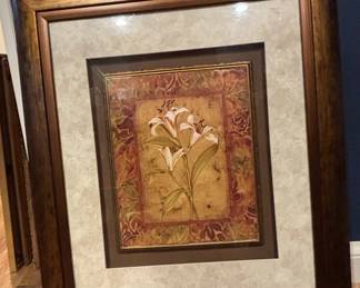 Allyn Fugman "Garden Lilies II" Framed Wall Art