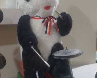 Vintage Son Ai Toys Battery-Operated Drumming Panda Toy
