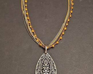 Premier Designs Multi-Strand Teardrop Necklace