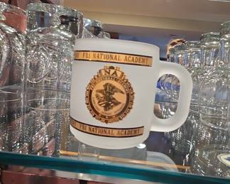 FBI National Academy Frosted Glass Mug