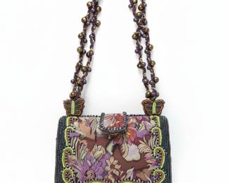 Vintage Mary Frances Beaded Tapestry Evening Bag