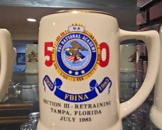 FBI National Academy 50th Anniversary Commemorative Stein