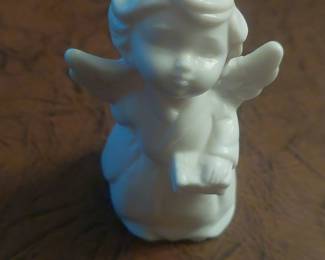 Vintage White Bisque Angel Figurine