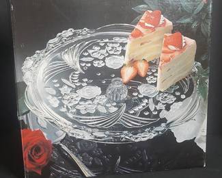 Silk Rose SA 827/317 Footed Cake Plate