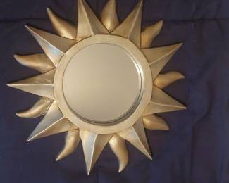 Vintage Gold Sunburst Mirror