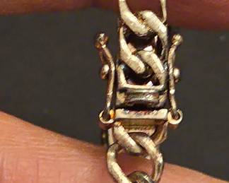 Thailand 925 Sterling Silver Gold Vermeil Bracelet