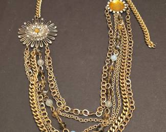 Vintage Multi-Strand Statement Necklace