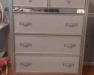 American Signature "Glamour" Five-Drawer Chest