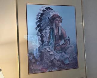 Charles Banks Wilson Native American Portrait Print