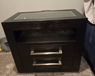 Modern Contemporary Nightstand with Integrated Power