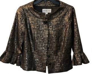 Victor Costa Metallic Textured Jacket