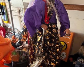 Animated Halloween Witch Decoration - 5.5ft