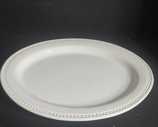 Tabletops Gallery Isabella Bead Oval Platter
