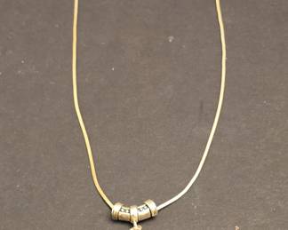 Sterling Silver and Cubic Zirconia Pendant Necklace