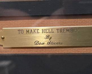 Don Stivers "To Make Hell Tremble" Signed Print 922/1300 FBI Quantico Presentation w/COA