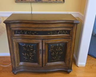 Hooker Furniture Seven Seas Collection Fruitwood Hand-Painted Accent Cabinet