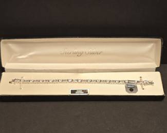 Sterling Silver Cubic Zirconia Tennis Bracelet
