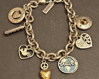 Brighton "I Dream of Peace" Charm Bracelet