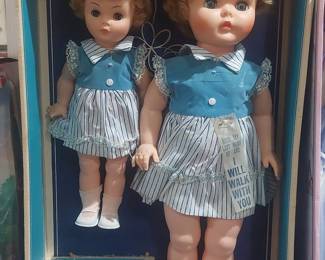 Remco Big and Little Sister Walking Dolls