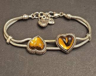 Brighton Duchess Heart Charm Bracelet