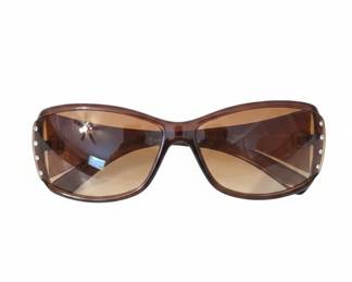 Unbranded Brown Fashion Sunglasses with Rhinestone Accents