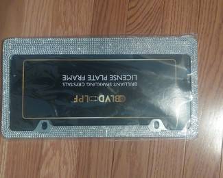 BLVD LPF Crystal License Plate Frame