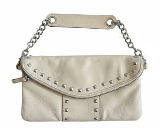 BCBGMAXAZRIA Studded Leather Clutch