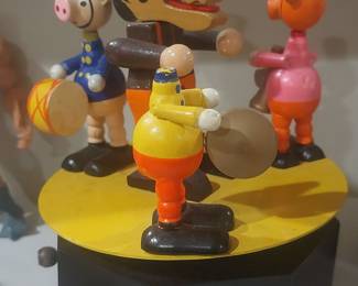 Vintage Three Little Pigs Musical Automaton - Sankyo