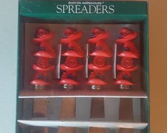 Boston Warehouse Red Hat Society Spreader Set