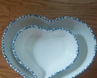 Vintage Heart-Shaped Nesting Bowls by LOAN AN