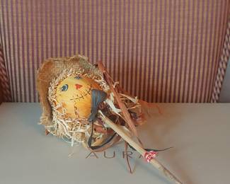 Johanna Parker Halloween Pumpkin and Scarecrow Pick Set