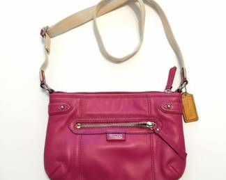 Coach Pink Leather Crossbody Bag