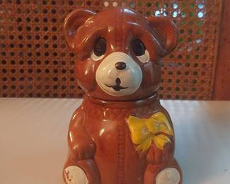 1982 Houston Foods Teddy Bear Honey Pot
