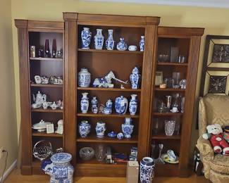 Traditional Three-Section Modular Bookcase