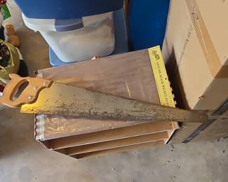 Vintage Disston D-23 Hand Saw