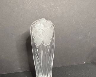 Polish 24% Lead Crystal Daffodil Bud Vase