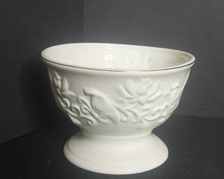 Bioessence Floral Embossed Pedestal Bowl