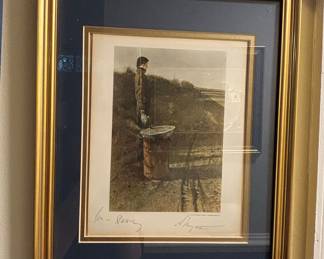 Andrew Wyeth 'Marsh Hawk' Signed Print