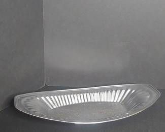 Vintage Silver-Plated Oval Serving Dish