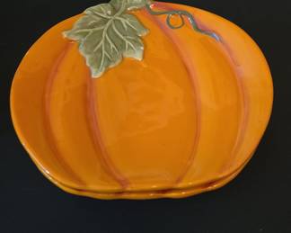 Mainstays Ceramic Pumpkin Serving Plate