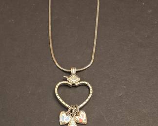 Brighton Mom Heart Charm Necklace
