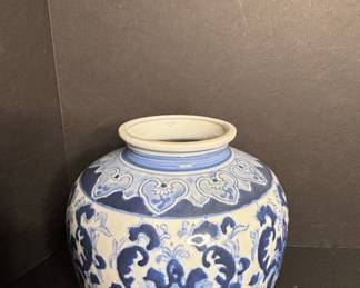 Blue and White Porcelain Ginger Jar