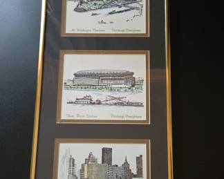Nevin Robinson Pittsburgh Landmark Triple-Print Set