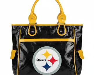 Littlearth Pro-FAN-ity Pittsburgh Steelers Patent Tote Bag